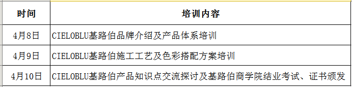 CIELOBLU基路伯2021第二期艺术涂料施工培训开班通知(图1)